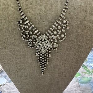 Elegant Silver Crystal Necklace